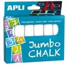 Apli Kids Kreida, balta, apvali, jumbo, 6 vnt., APLI