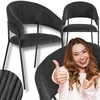Apmušta kėdė Mebel Elite TINKA Juoda