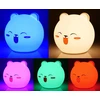 Appio KOLOROWA MIĘKKA Naktinė lempa DLA DZIECI silikon KOTEK LED RGB