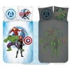 Aptex Vaikiškos patalynės komplektas 100x135 Avengers Hulk, šviečiantis tamsoje