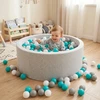 Apvalus baseinas su kamuoliukais Selonis 90x30cm/200, putplastis