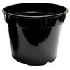 Apvalus vazonėlis daigams Ø15cm H12cm plastikinis/juodas