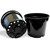 Apvalus vazonėlis daigams Ø15cm H12cm plastikinis/juodas