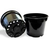 Apvalus vazonėlis daigams Ø17cm H13.5cm plastikinis/juodas