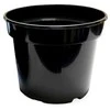 Apvalus vazonėlis daigams Ø17cm H13.5cm plastikinis/juodas