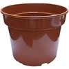 Apvalus vazonėlis daigams Ø19cm H14.8cm plastikinis/rudas