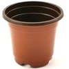Apvalus vazonėlis daigams D9cm H7.5cm rudas