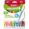 "Aquarello" vandens žymekliai 12 spalvų Fibracolor
