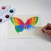 Aquarellum Junior drugeliai 4 spalvinimo puslapiai Sentosphere 6+