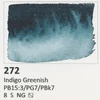 Aquarius akvarelės "indigo Greenish 272" - 140 spalvų paletė