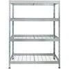 Ar Shelving 4 lygių metalinė lentyna/maks.lygio apkrova 300kg Rivet Wire 1800x1200x450mm pilka