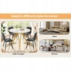 Arhatreya Apvalus stalas 100cm auksinio marmuro MDF