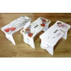 Arms Kutek RUDA DAŽYTA VIDUTINĖ KĖDĖ RYCZKA taburetė ZYDELEK 24 CM
