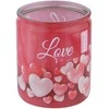 Aromatinė žvakė stiklinėje LOVE Bolsius 80x68cm/dega 23h heart baloons