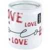 Aromatinė žvakė stiklinėje LOVE Bolsius 80x68cm/dega 23h baltas love