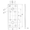 Arras Perforuota plokštelė 40x96x2mm