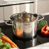 Artemis Puodas Orion Venice su Pokrywką Stalowy Nierdzewny 18 cm 2,3L Premium