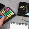 Artistiq VANDENS DAŽAI Akvareliniai teptukai ESKIZŲ KNYGA A5 DAŽYMO RINKINYS 47 ELEMENTAI.