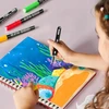 Artmaker AKRILINIAI ŽYMEKLIAI, 24 VNT. RINKINYS: FLAMASTRŲ, MAZAKŲ, VANDENIUI ATSPARIŲ ŽYMEKLIŲ SU DAŽAIS