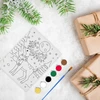 Artmaker Kalėdinė tapybos drobė su elniu: rinkinys su dažais