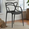 Artseries Ažūrinė kėdė Juoda Modernus LOFT fotelis Home Garden Bistro PREMIUM