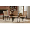 Artseries Ažūrinės juodos kėdės svetainei virtuvei valgomajam Scandinavian LOFT BOHO x4