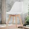 Artseries Balta skandinaviška kėdė su Provanso pagalvėle PREMIUM Kitchen Living Room