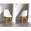 Artseries Balta skandinaviška kėdė su Provanso pagalvėle PREMIUM Kitchen Living Room