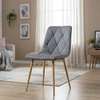 Artseries Veliūrinė kėdė Pilka LOFT Scandinavian Brown Legs Svetainės valgomasis