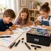 Asato 262 vienetų dvipusių žymeklių, žymeklių ir alkoholio žymeklių rinkinys