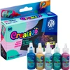 Astra Creativo GLITTER AUDINIAI DAŽAI 5 spalvos X 20ml
