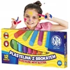 Astra plastilinas su blizgučiais, 12 spalvų, vaikams