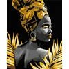 Astra Tapyba skaičiais ant juodos drobės 40x50 cm - Golden Muse