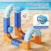 Atopdream Magnetinis ryklio traukinys 3D statybiniai blokai, antigravitacinis takelis, 3+