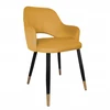 Atos Milano kėdė juoda / auksinė koja MG15