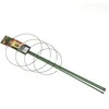 Atramos augalams/3 kuoleliai ir 4 žiedai H90cm metalinė/žalia