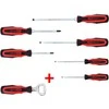 6 dalių atsuktuvų rinkinys KS TOOLS su priedu