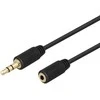 Audio kabelis DELTACO 3.5mm, paauksuotas, 5m, juodas / MM-162-K / R00180014