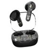 Ausinės į ausis STREETZ, permatomos, juodos / T150-BLK / 6612030