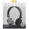 STREETZ ausinės su mikrofonu , 1 mygtukas, 1,5 m, juodos HL-W200