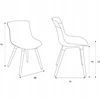 Avida Design Kėdė valgomajam, svetainei, virtuvės stalui, palėpei, moderni smėlio spalvos mediena