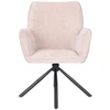 Avida Design LOZANO Smėlio spalvos minkšta pasukama kėdė Home Office Living Room valgomajam