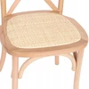 Avida Design Medinė kėdė Solido Natural Rattan Natural Boho Svetainė Balkonas Terasa