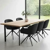 Avida Design Sukamoji kėdė, skirta Home Office Living Room valgomajam, apmušta Greta Grafit