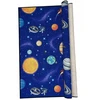 AW DYWAN Dziecięcy Mėlyna Kosmos Planety Gwiazdy Rakiety 180x220