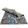 AW DYWAN ULICE MIASTO Auta Cars 150x200 Scanroad pilka-mėlyna