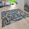 AW DYWAN ULICE MIASTO Auta Cars 150x200 Scanroad pilka-mėlyna