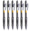 Azaris GEL PEN juodas automatinis 0,5mm 6vnt rašiklių rinkinys