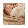 Baby Ono Babyono pledas megztas medvilninis kreminis 1647/03