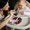 Baby Ono Dubuo ir lėkštė Silikoninių indų rinkinys su siurbtuku Mėlyna